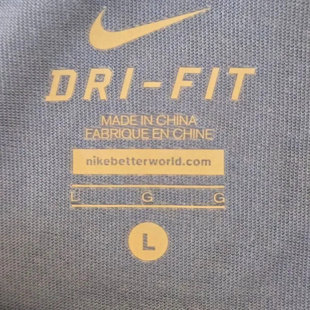 Nike Womens Dri Fit Long Sleeve Tennis Ball Graphic Tee Shirt Size Large